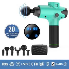 Massage Gun Fitness Equipment Fascia Gun (Specification: Green/US)