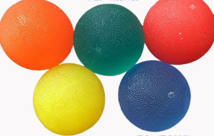 Hands Expander Silicone Egg Massage Hand Expander Gripper Strengths Stress Relief Ball Forearm Finger Exercise Equipment 4 Color (Specification: Red)