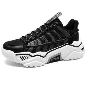 Breathable sports jogging shoes (Specification: Black White/38)