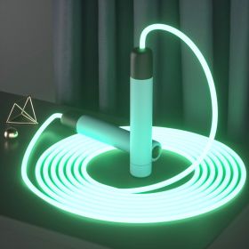 Luminous Rope Tangle-Free Rapid Speed Jumping Rope Crossfit Professional Men Women Gym LED Skipping Rope Adjustable Fitness (Specification: Green)