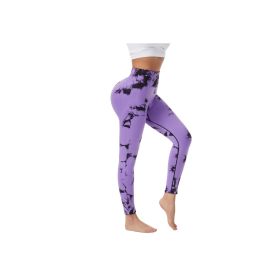Women's Printed Nine-Point Yoga Pants - Print Style 11 (size: X-Large)