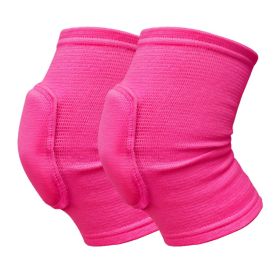 2pcs Sports Compression Knee Ps Elastic Knee Protector (Specification: S/rose)