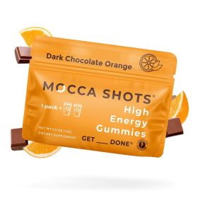 Mocca Shots Energy Gummies with Caffeine (Option: 12-Pack - Dark Chocolate Orange)