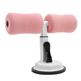 Sit-up Trainer Crunch Bar Floor Assistant Ankle Support Exercise Stand Padded Workout Equipment for Home Gym Gear (Specification: Peach with white)