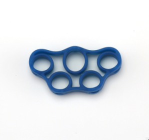 Silicone Finger Trainer Hand Gripper Resistance Bands Fitness (Specification: Blue 4)