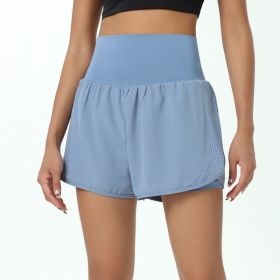 Gym Running Exercise Shorts Women (Specification: Blue/S)