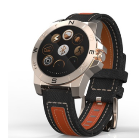 Outdoor exercise light sensor heart rate sleep monitor step up hand swing bright screen smart watch (Specification: Golden)