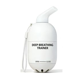 Adjustable Resistance Lung Capacity And Abdominal Breathing Trainer (Specification: White)