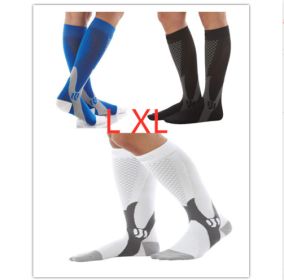 Compression Socks For Men&Women Best Graduated Athletic Fit For Running Flight Travel Boost Stamina Circulation&Recovery Socks (Color: Mixcolor 2set, size: L XL)