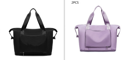 Foldable Large Capacity Women Gym Bags Shoulder Bag Women Training Travel Handle Handbag Yoga Sport Crossbody Tote Bag Women (Specification: Set8)