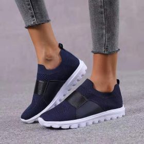Jogging Shoes Flat Korean Casual Shoes (Specification: Royal blue/42)
