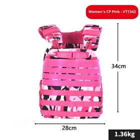 Weighted Vest For Physical Training (Specification: Female CP Pink Bt1342/Free Size)