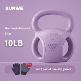 Kettlebell Universal Exercise Shaping Fitness Equipment Home Use (Specification: 10 Pounds Lilac Purple)