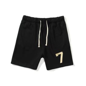 Sports Gym Shorts Digital Drawstring (Specification: Black/M)