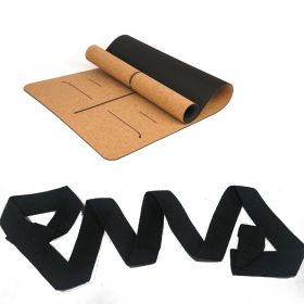 Cork Yoga Mat (Specification: Line Set/183X68X0.5cm)