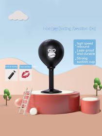Boxing Desktop Speed Ball Agility Dodge Reaction Training Target (Specification: Ruffle Monkey Style)