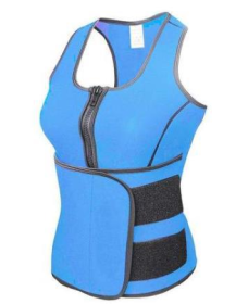 Waist trainer vest (Specification: Blue/XXL)