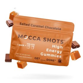 Mocca Shots Energy Gummies with Caffeine (Option: 12-Pack - Salted Caramel Chocolate)