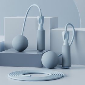 Shaping Bearing Foam Rope Skipping (Specification: Stream stone blue/Onecolor dualuse style)