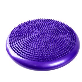 Inflatable Foot Massage Ball Pad Fitness Exercise Equipment Yoga Balance Board (Specification: Purple)