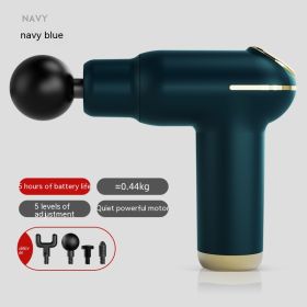 Household Mini USB Massage Massage Gun (Specification: Navy Green Hot Compress)