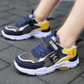 Children''s Shoes Boys summer running shoes children''s light (Specification: Grayyellow hollow single net/28)