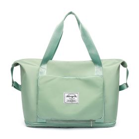 Foldable Large Capacity Women Gym Bags Shoulder Bag Women Training Travel Handle Handbag Yoga Sport Crossbody Tote Bag Women (Specification: Green)