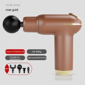 Household Mini USB Massage Massage Gun (Specification: Rose Gold Hot Compress)