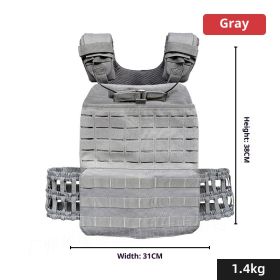 Weighted Vest For Physical Training (Specification: Gray/Free Size)
