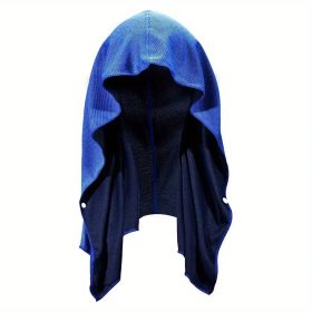 U-shaped Cold Hoodie Towel Gym Beach (Specification: Royal Blue/65X30CM)