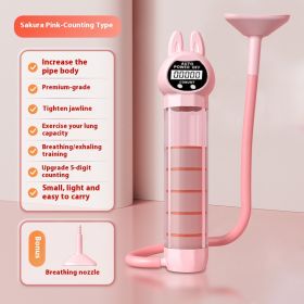 Breathing Dumbbell Abdominal Breathing Trainer (Specification: Digital Display Rabbit Style/Pink)