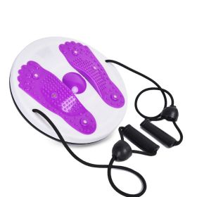 Fitness Equipment Exercise Waist Machine Lady Turning Training Machine (Specification: Purple with drawstring)
