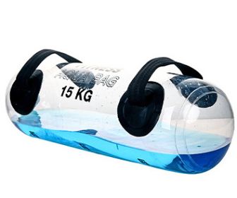 Transparent Cylindrical Weight-bearing Fitness Water Dumbbell Fitness Exercise Training Weightlifting Equipment (Specification: 15kg63x19)
