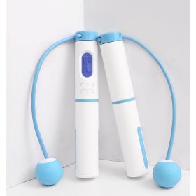 Smart Rope Skipping Cordless Ball Comes With Counter Fitness Home (Specification: Blue)