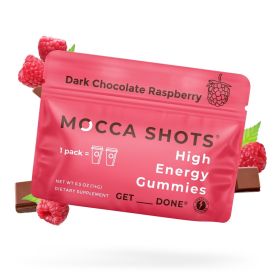 Mocca Shots Energy Gummies with Caffeine (Option: 12-Pack - Dark Chocolate Raspberry)