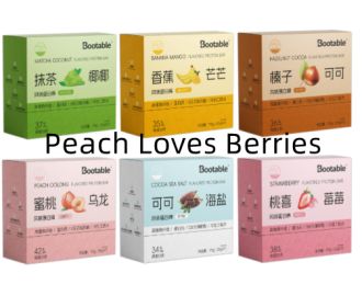 Protein Whey Protein Meal Replacement Energy Dietary Fiber Meal Replacement Bars (Specification: Peach Loves Berries)