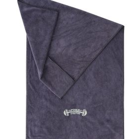 Gym Sports Hood Equipment Non-slip Sweat Pad Towel (Specification: Dark Gray/40 X95cm Pull Ring Bag)