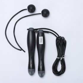 New Cordless Electronic Skipping Rope (Specification: Black)