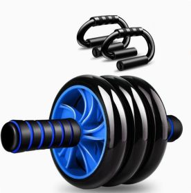 Abdominal Rolling Abdominal Machine, Thin Waist, Thin Stomach, Abdominal Exercise Fitness Equipment Home (Specification: 16inch blue 3wheel push ups)