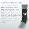 Swede-O Strap Lok Laced Ankle Brace - Black