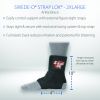Swede-O Strap Lok Laced Ankle Brace - Black