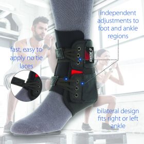 Swede-O PowerWrap Ankle Brace - Black (size: Regular)