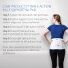 Core Products Triple Action Elastic Back Support with Pad