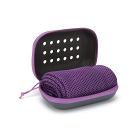 Cooling Sports Towel  Quick-Dry, Sweat Absorbing, Ice Cold Fabric For Outdoor Fitness, Yoga, And Gym Workouts (Specification: Purple)