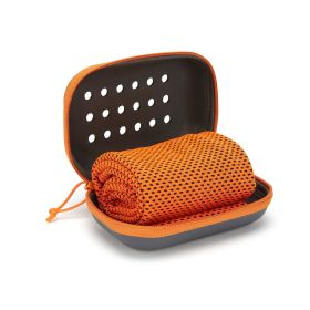Cooling Sports Towel  Quick-Dry, Sweat Absorbing, Ice Cold Fabric For Outdoor Fitness, Yoga, And Gym Workouts (Specification: Orange)