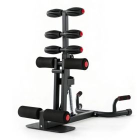 Sissy Squat Machine for Home Gym, All-in-One Deep Squat & Ab Workout Equipment, Adjustable Leg Exercise Machine for Glutes & Quads, 300 Lbs Capacity, (Option: Red)
