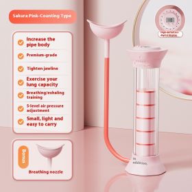 Breathing Dumbbell Abdominal Breathing Trainer (Specification: Digital Display Adjustable/Pink)