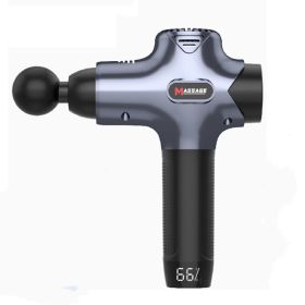 Fascia Gun Massage Gun Muscle Vibration Fitness Massage Equipment (Specification: Dark blue/US)