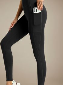 Women's Solid-Color Flared Yoga Pants - Style 02 (size: small)