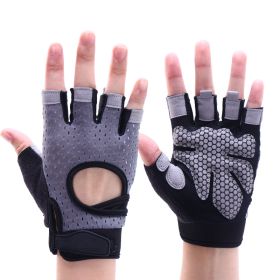 Fitness Gloves Men And Women Dumbbell Equipment Horizontal Bar Exercise Wristband (Specification: Gray/S)